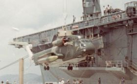 H-53 on dock, Marshall Bottoms photo.2