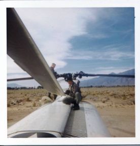 JCH-47A at Bishop, CA. airport weekend display. Lowell Maybrier photo.4