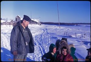 Koyukuk, Alaska Feb 1969 MaJ. Tom Garcia with village children