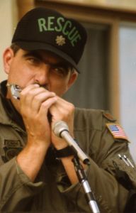 Maj. Hider playing Taps 020