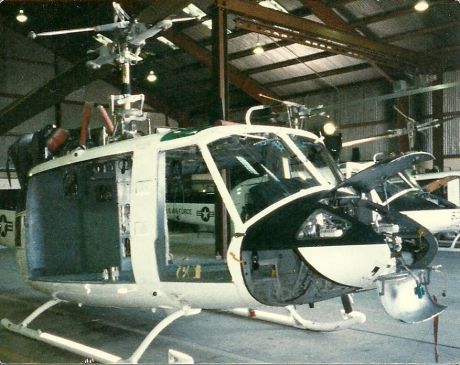 UH-1N in hanger