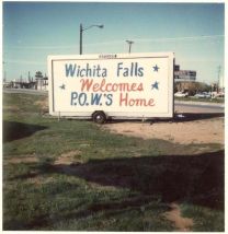 aa Wichita Falls Welcome Home sign