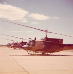 UH-1N’s on the ramp at Hill AFB between 70-73